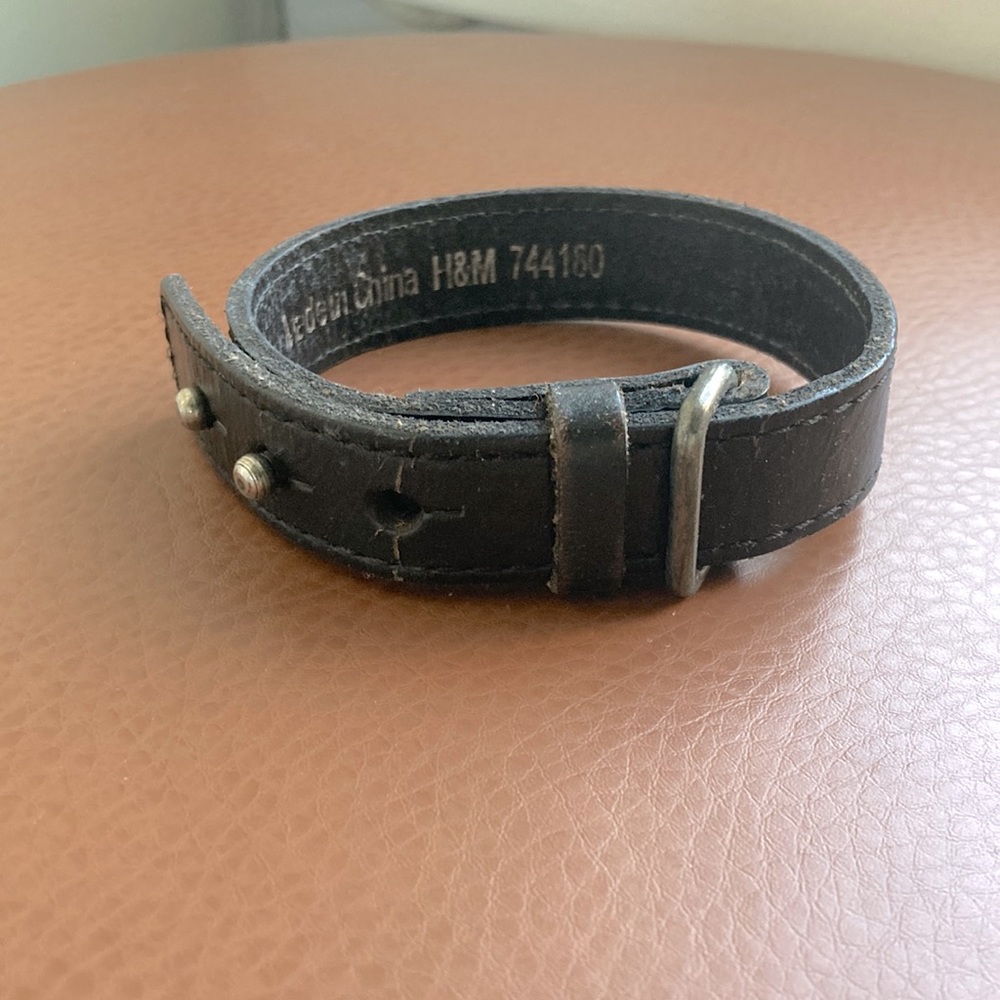 Black Leather Bracelet